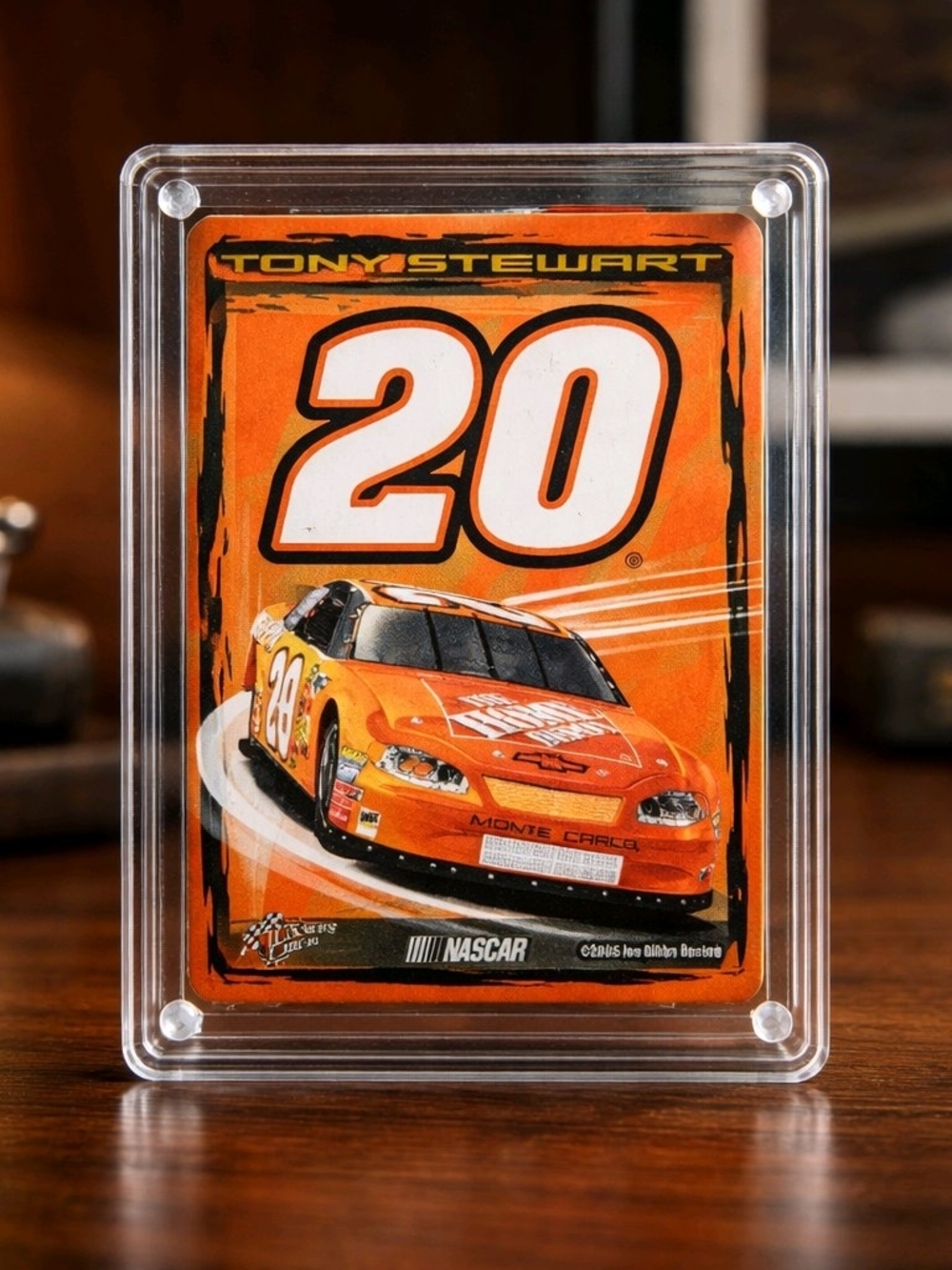 Vintage NASCAR Tony Stewart #20 Home Depot Waterfall Glass Paperweight in Box